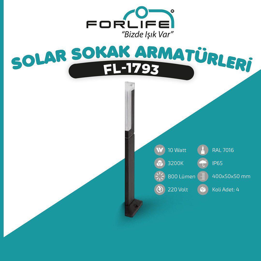 Forlife Bollard Bahçe Armatürü Ladin 40cm 10W 3200k Gün Işığı FL-1793 küçük görsel