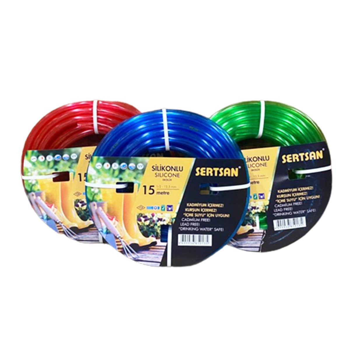 Sertsan Ekolüks Silikonlu Bahçe Hortumu 15 Metre görseli