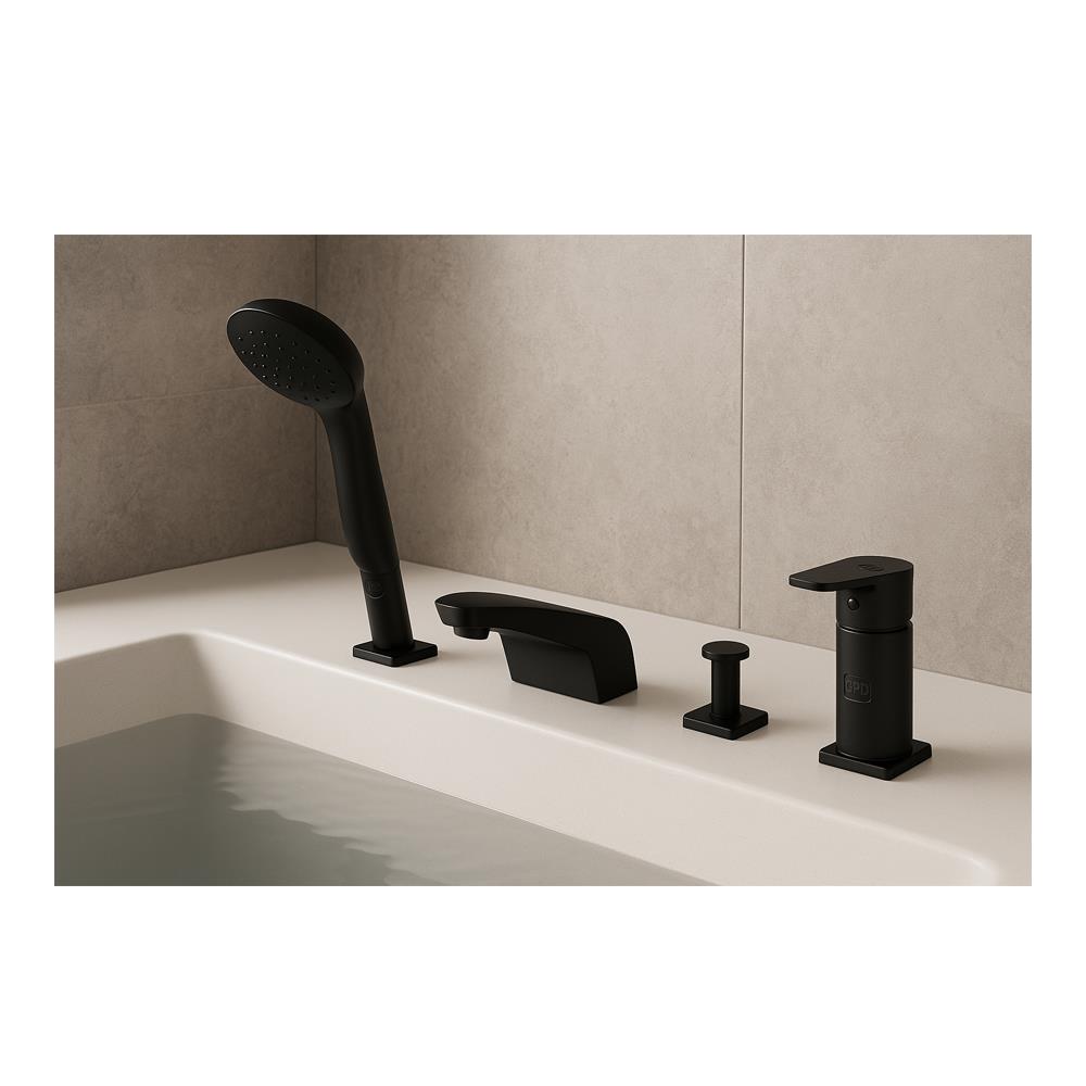 GPD Atros Ankastre Küvet Bataryası (3 Delikli) Krom Mak65-c küçük görsel