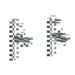 GPD Espina Tek Delikli Küvet Bataryası Krom Mtk70 görseli