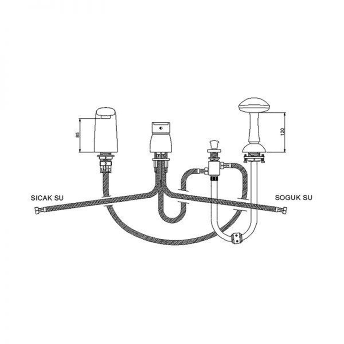 Newarc Master Ankastre Küvet Bataryası 187151 küçük görsel