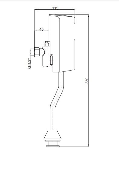 GPD Fotoselli Pisuvar Bataryası (Sıva Üstü) Krom Fpb01 küçük görsel