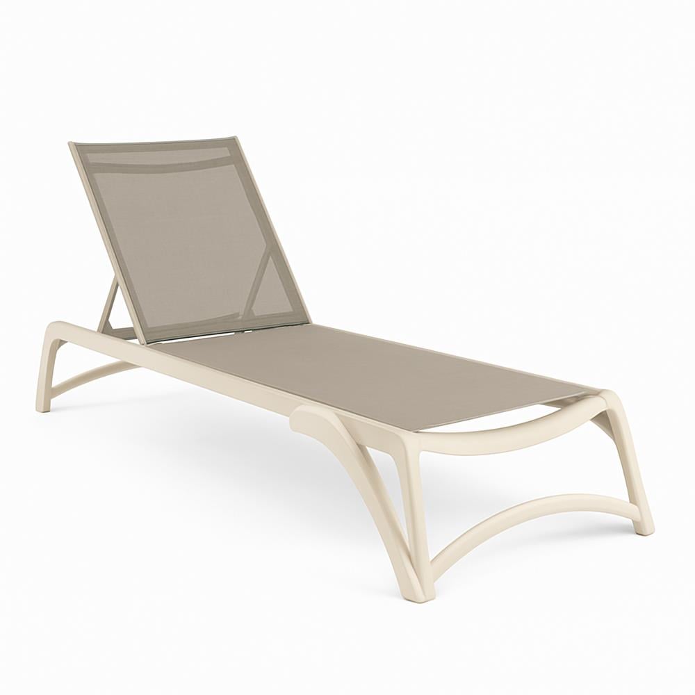 Brezza 2532 Alüminyum Fileli Şezlong Bej görseli