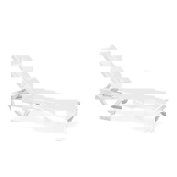 Brezza 2534 Royal Fileli Şezlong Beyaz/Beyaz küçük görsel