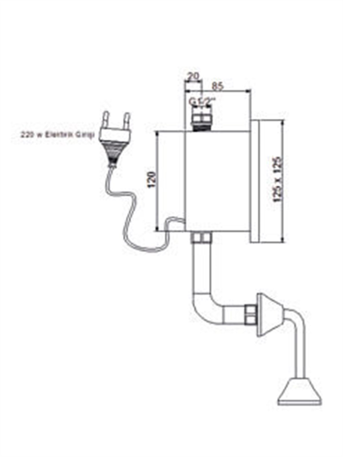 Newarc Tekno Ankastre Fotoselli Pisuvar Musluğu 510673 küçük görsel