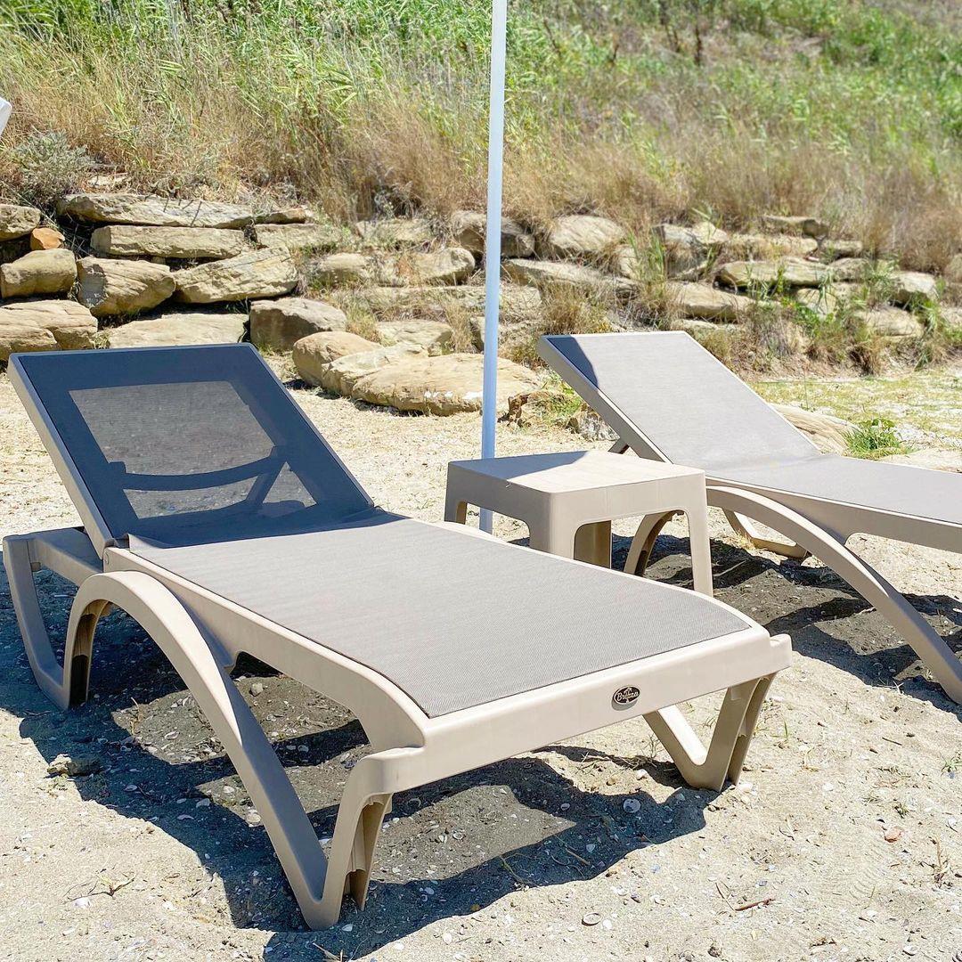 Brezza 2534 Royal Fileli Şezlong Bej/Bej küçük görsel