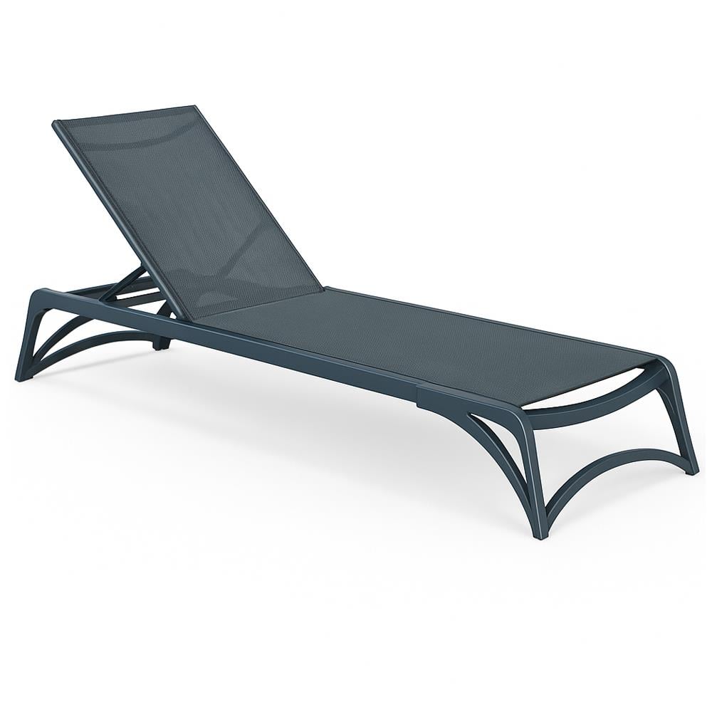 Brezza 2532 Alüminyum Fileli Şezlong Antrasit görseli