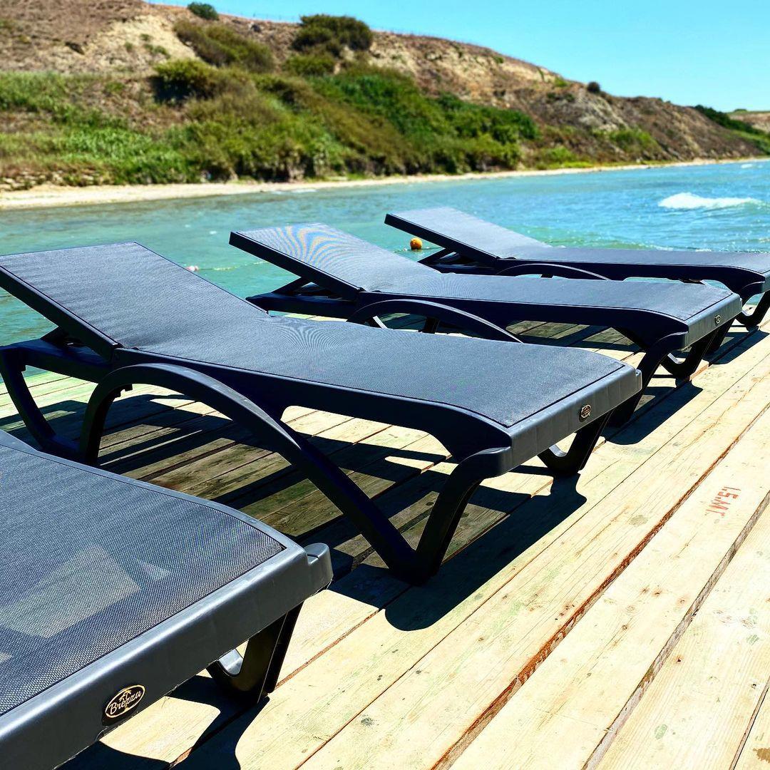 Brezza 2534 Royal Fileli Şezlong Antrasit/antrasit küçük görsel