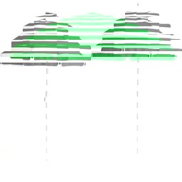 Plaj Şemsiyesi 200 Cm Eğilebilir Yeşil-Beyaz Çizgili küçük görsel