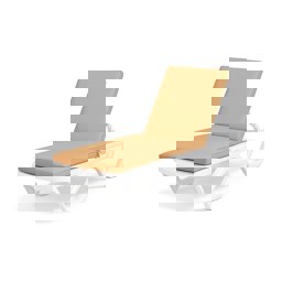 Şezlong Minderi Su Tutmaz Kumaşlı Bej küçük görsel