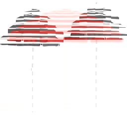 Plaj Şemsiyesi 200 Cm Eğilebilir Kırmızı-Beyaz Çizgili küçük görsel