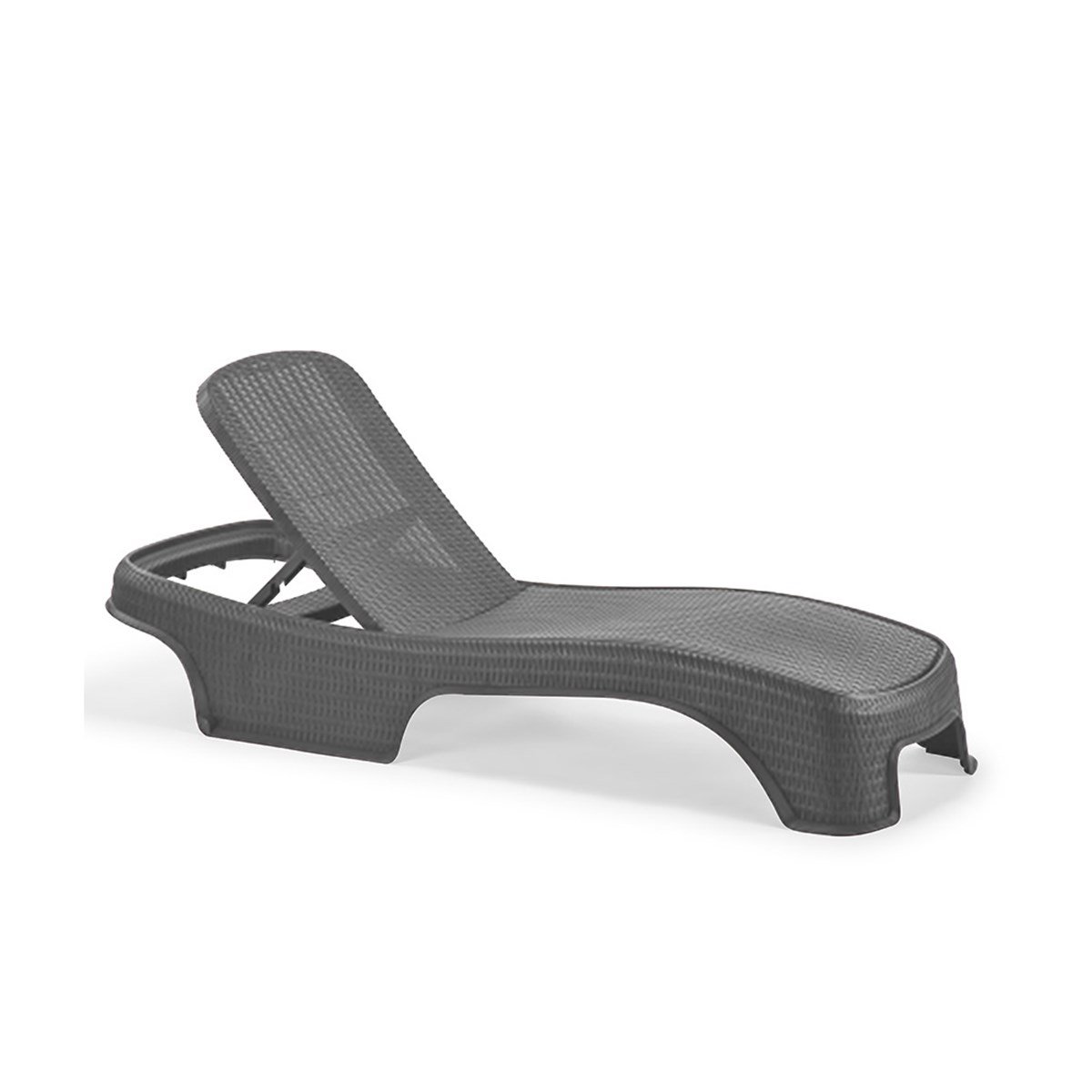 Brezza 2536 Royal Rattan Şezlong Antrasit görseli