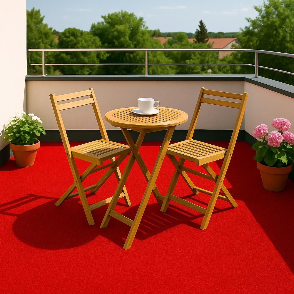 Kırmızı Çim Halı (Boy = 200 Cm) küçük görsel