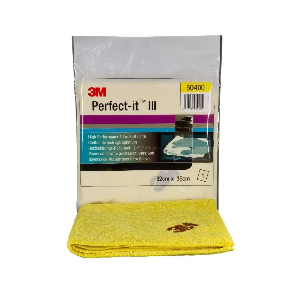 3M Perfect-It Mikrofiber Bez Sarı 32Cm X 36Cm 50400 küçük görsel