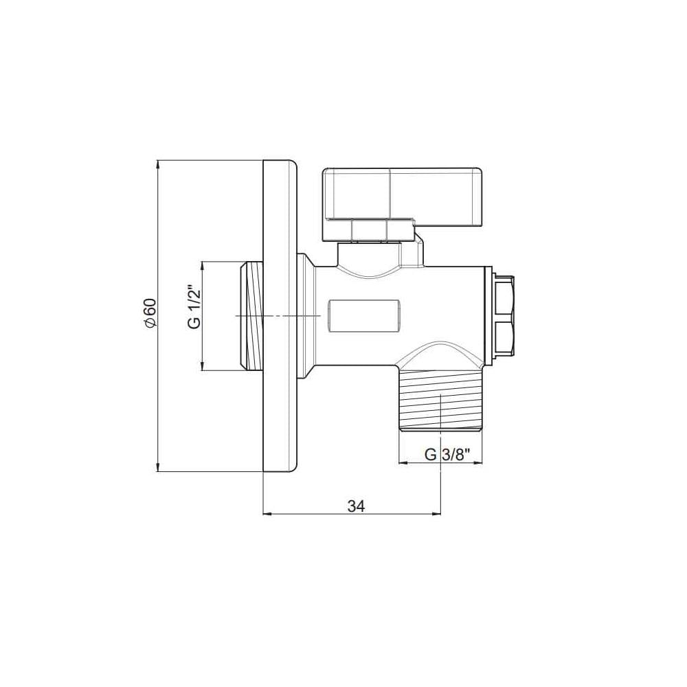 GPD Arbeka Filtreli Ara Musluk Nikel Fk01 küçük görsel