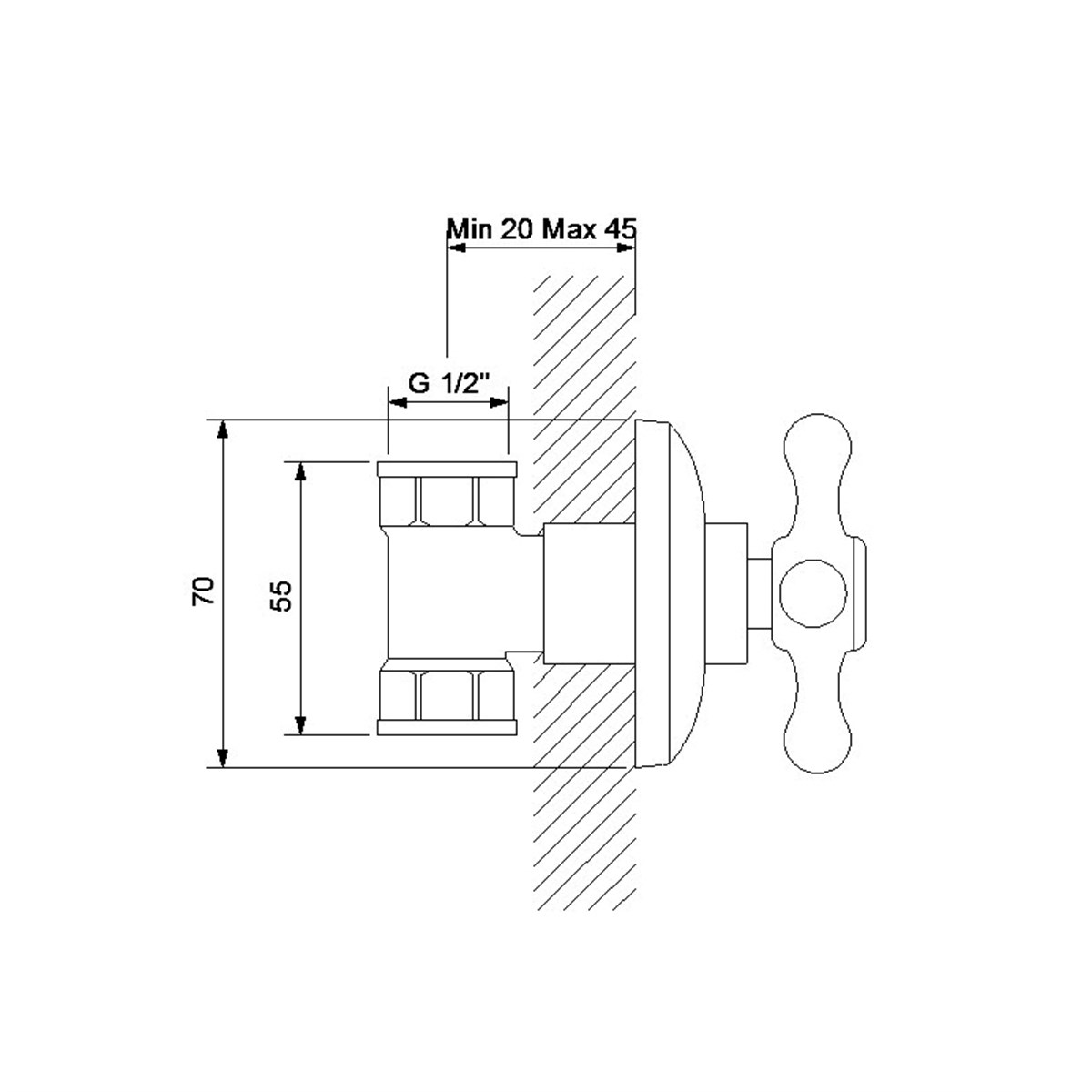 Newarc Nostalgic Stop Valf 290632 küçük görsel