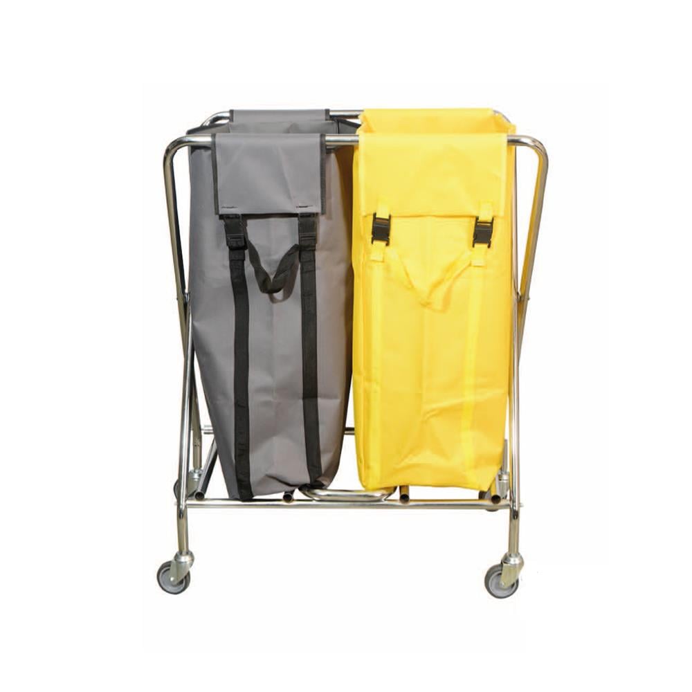 Nemkar Çöp Toplama Arabası X 2'Li Brandalı Krom ÇTX-3422 görseli