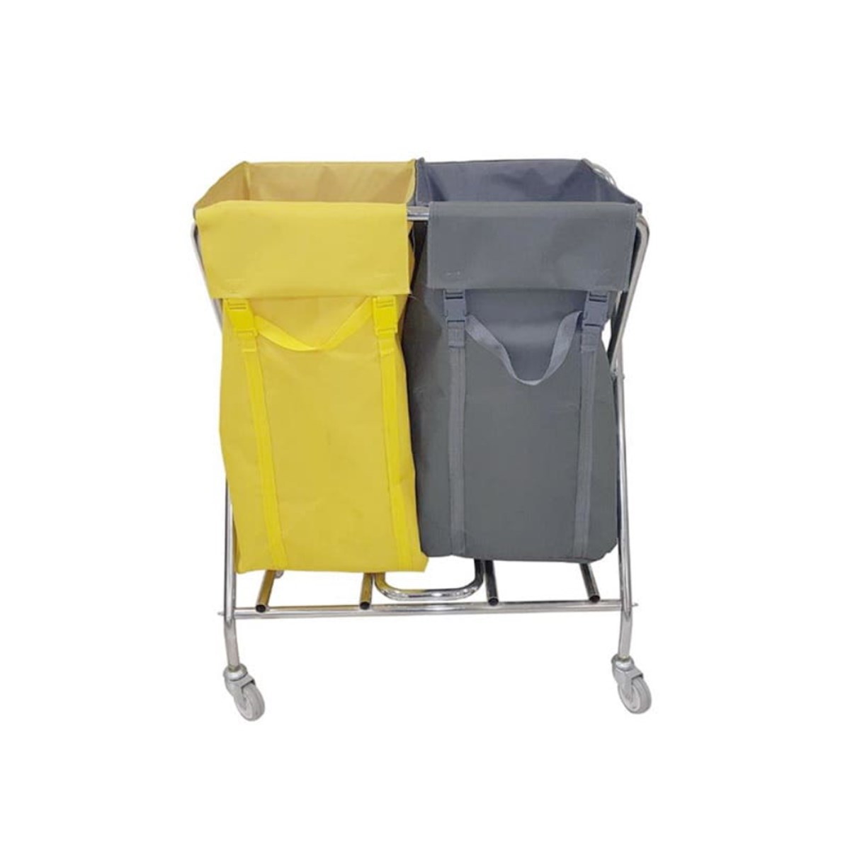 Nemkar Çöp Toplama Arabası X 2'Li Brandalı Krom ÇTX-3422 küçük görsel