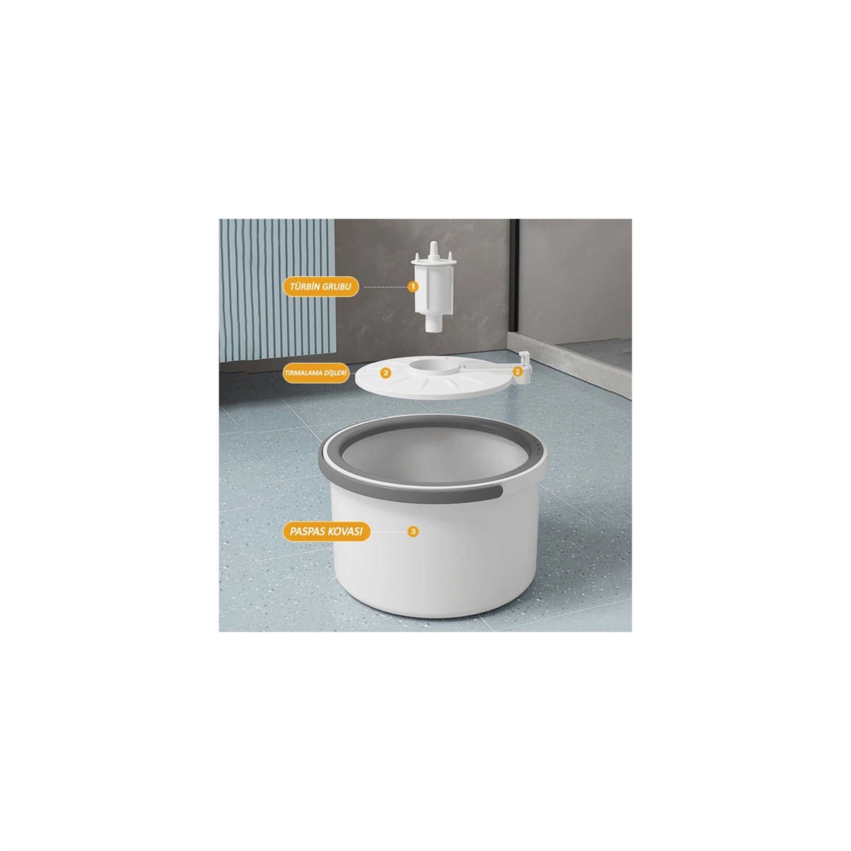 Şenyayla 5180 Elite Spin Mop Temizlik Seti küçük görsel