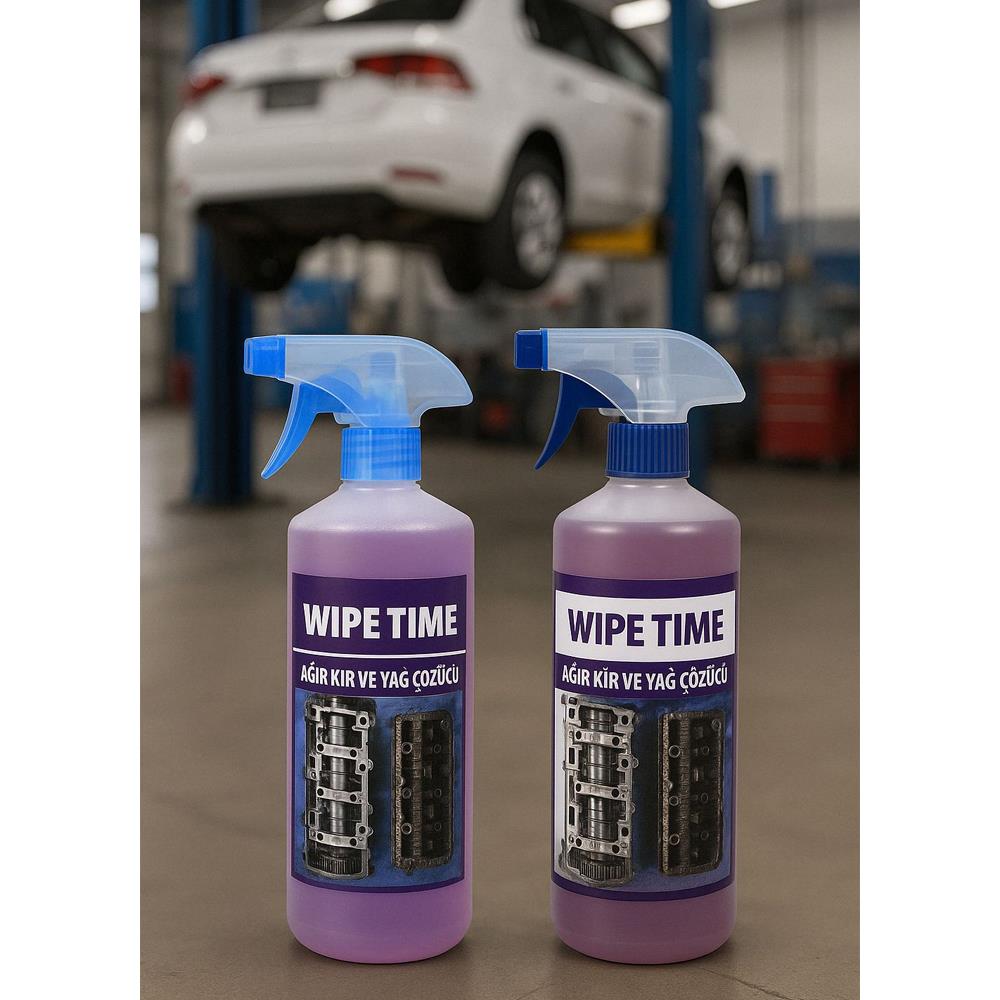 Wipe Time Ağır Kir ve Yağ Çözücü Sprey 1 Kg küçük görsel