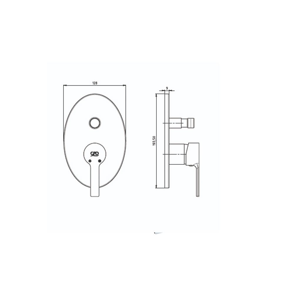 GPD Felis Ankastre Batarya Sıva Üstü Grubu Krom Sug75 küçük görsel
