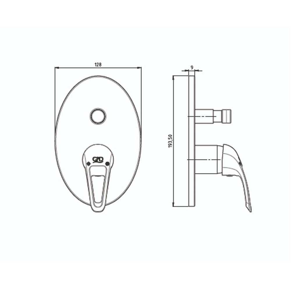 GPD Felis Ankastre Batarya Sıva Üstü Grubu Krom Sug75 küçük görsel