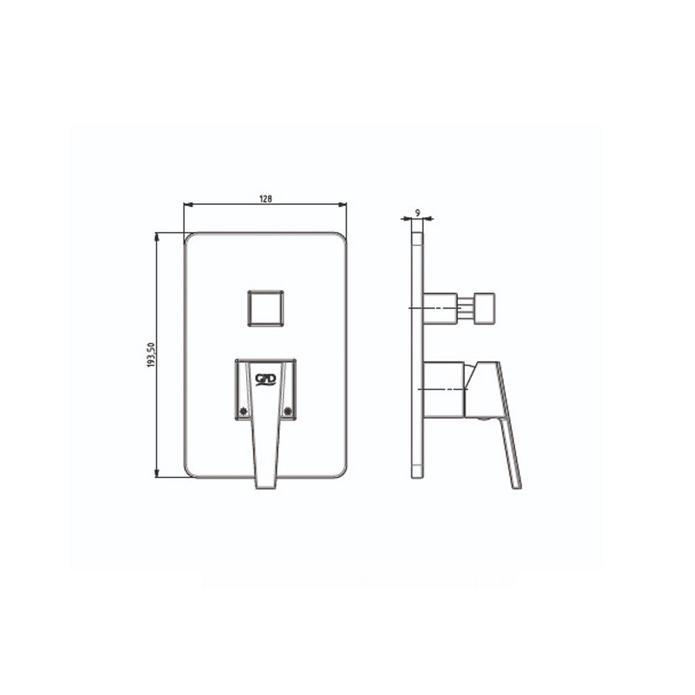 GPD Felis Ankastre Batarya Sıva Üstü Grubu Krom Sug75 küçük görsel