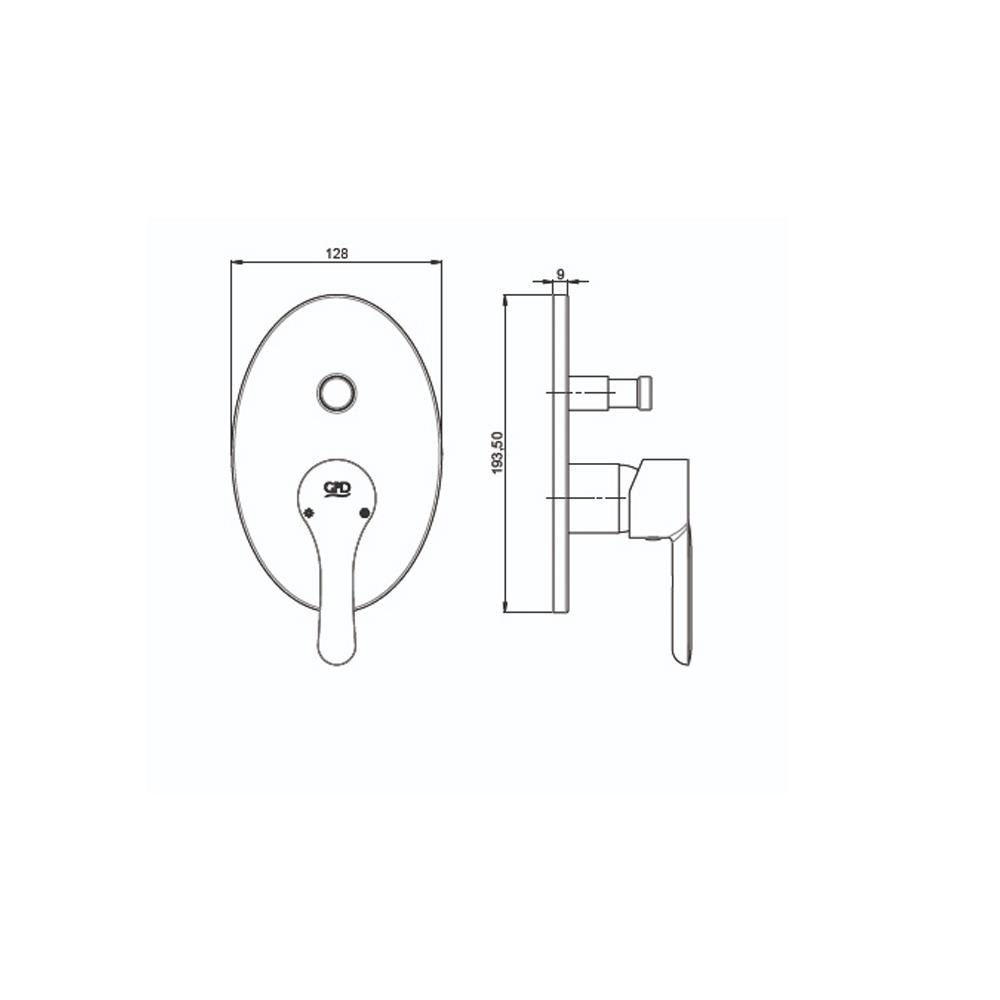 GPD Felis Ankastre Batarya Sıva Üstü Grubu Krom Sug75 küçük görsel