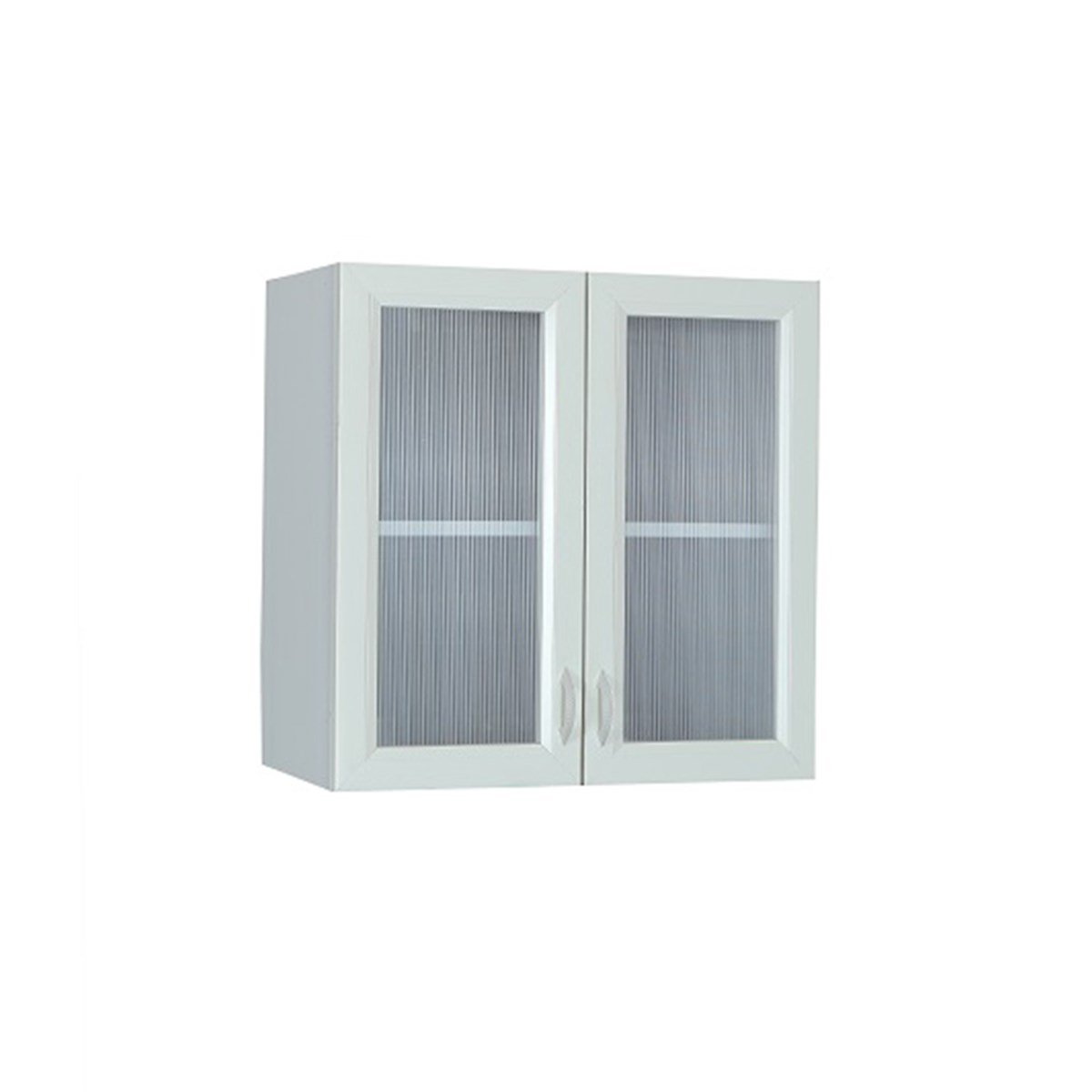 Oyk Çok Amaçlı Duvara Monte Camlı Pvc Dolap 60X60X37Cm görseli