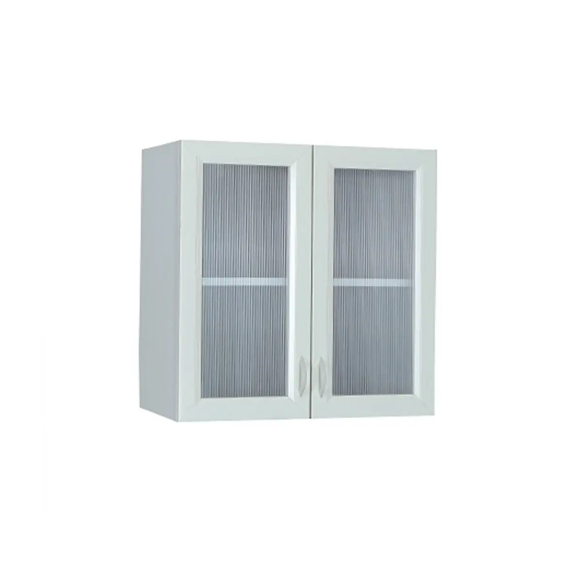 Oyk Çok Amaçlı Duvara Monte Camlı Pvc Dolap 60X60X37Cm görseli
