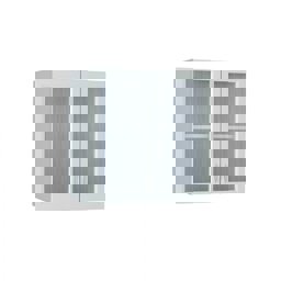 Oyk Çok Amaçlı Duvara Monte Camlı Pvc Dolap 60X60X37Cm küçük görsel