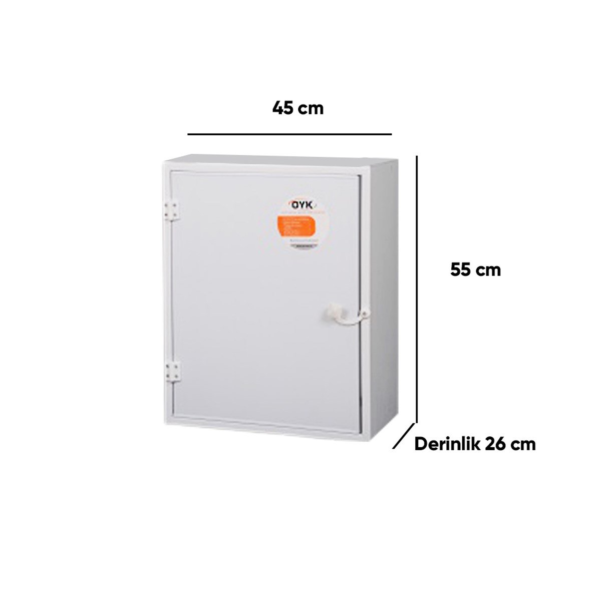 Oyk Pvc Vana ve Su Sayaç Panosu 45X55X26Cm küçük görsel