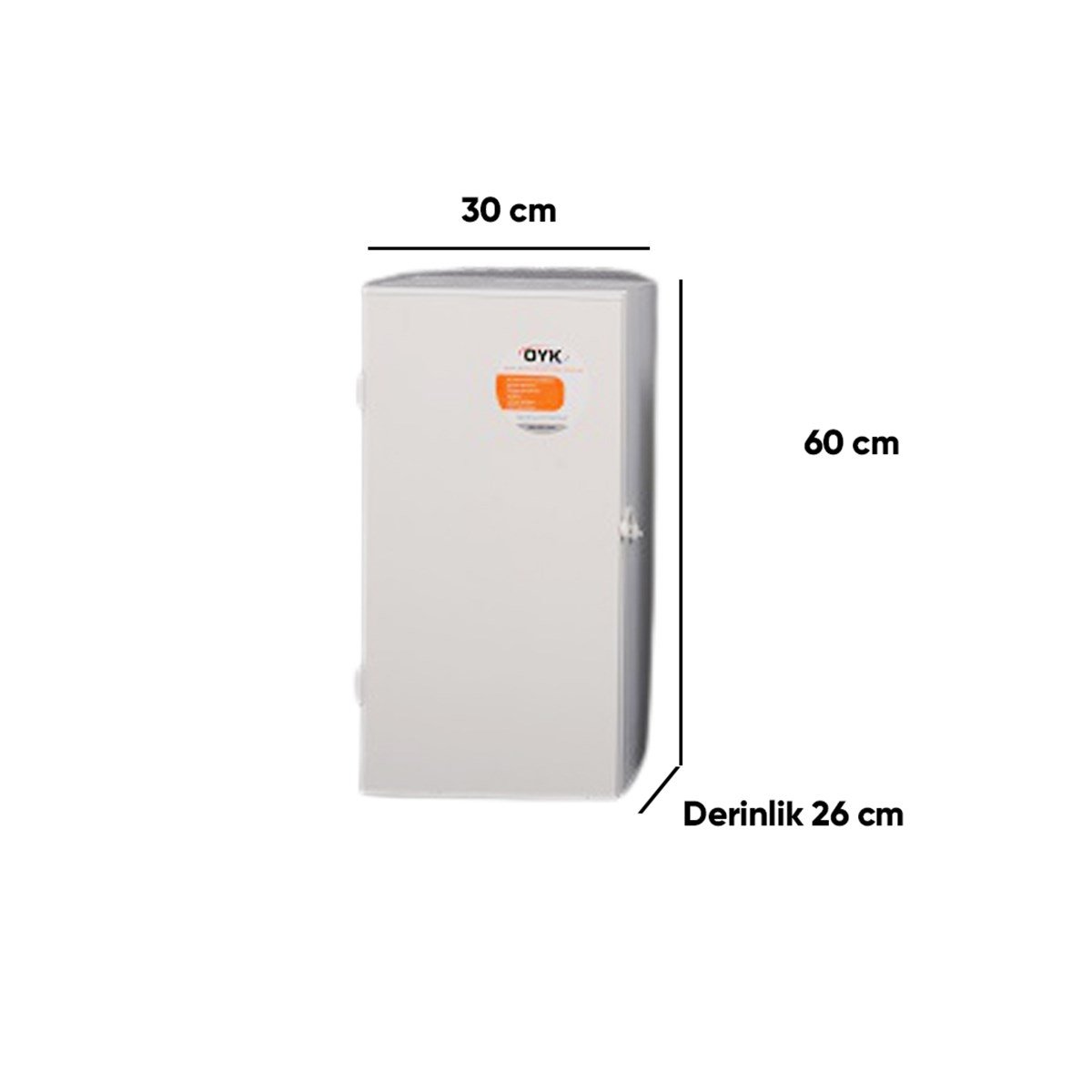 Oyk Pvc Vana ve Su Sayaç Panosu 30X60X26Cm küçük görsel