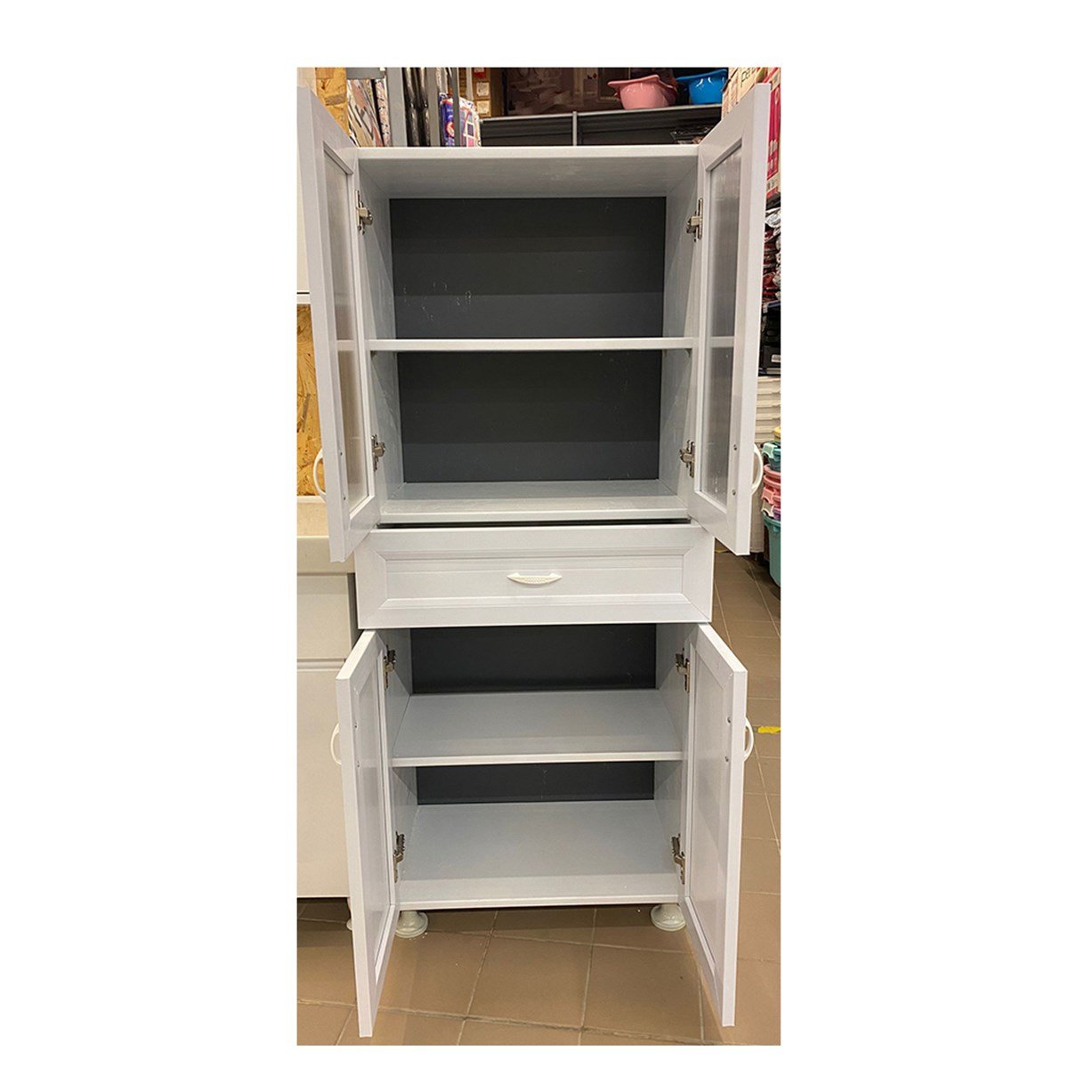 Oyk Çok Amaçlı Pvc Çok Amaçlı Dolap 60X145X37Cm küçük görsel