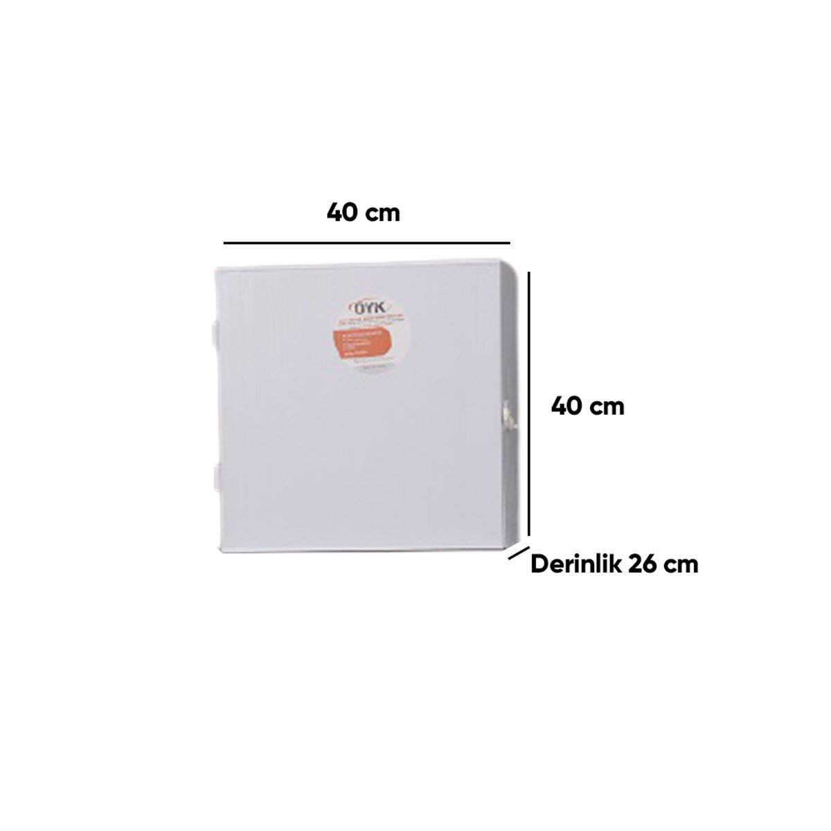 Oyk Pvc Vana ve Su Sayaç Panosu 40X40X26Cm küçük görsel