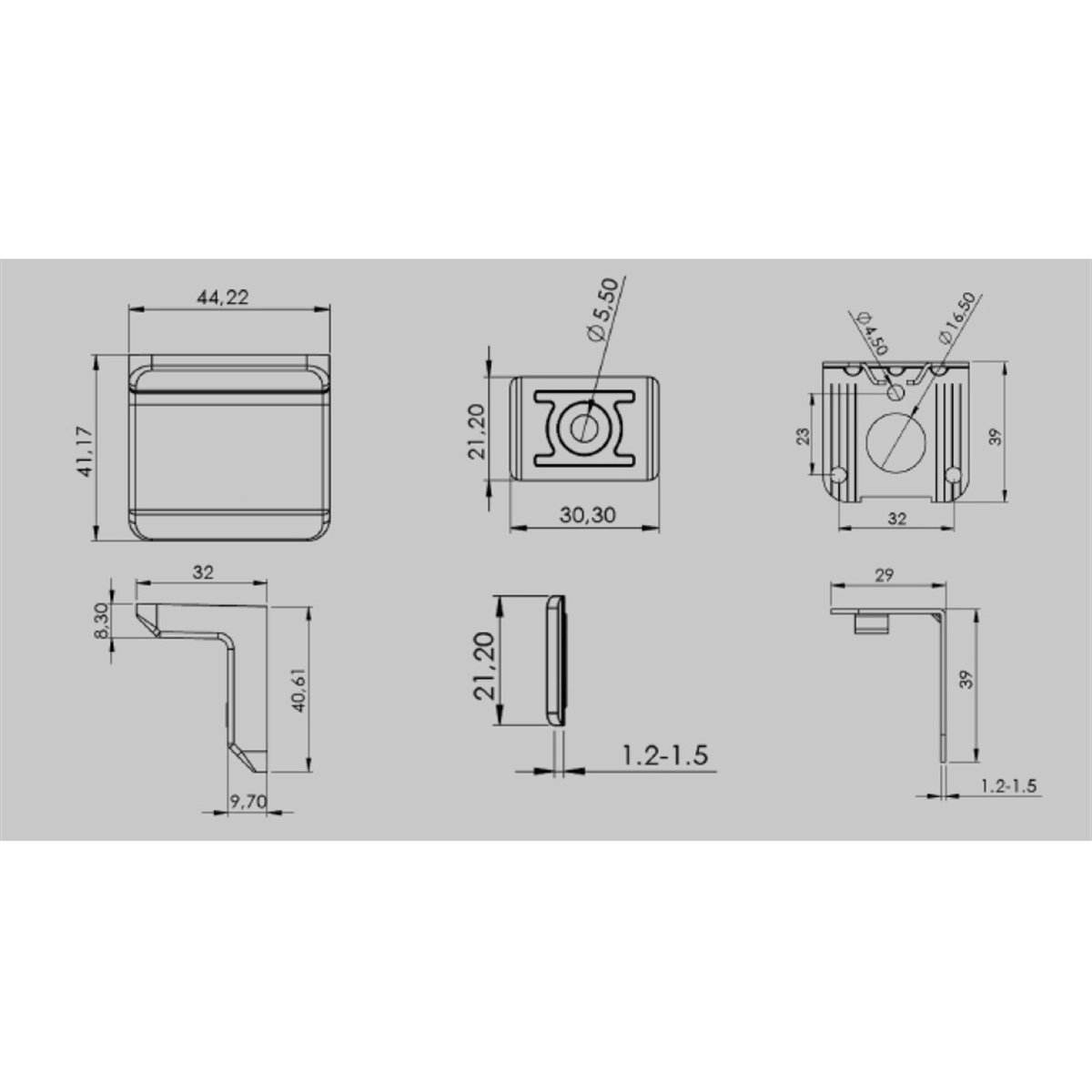 Dolap Askı Elemanı Kahve küçük görsel