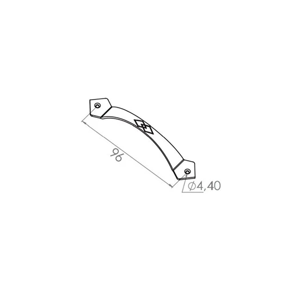 Beşel Mobilya Kulbu Krom 96mm küçük görsel