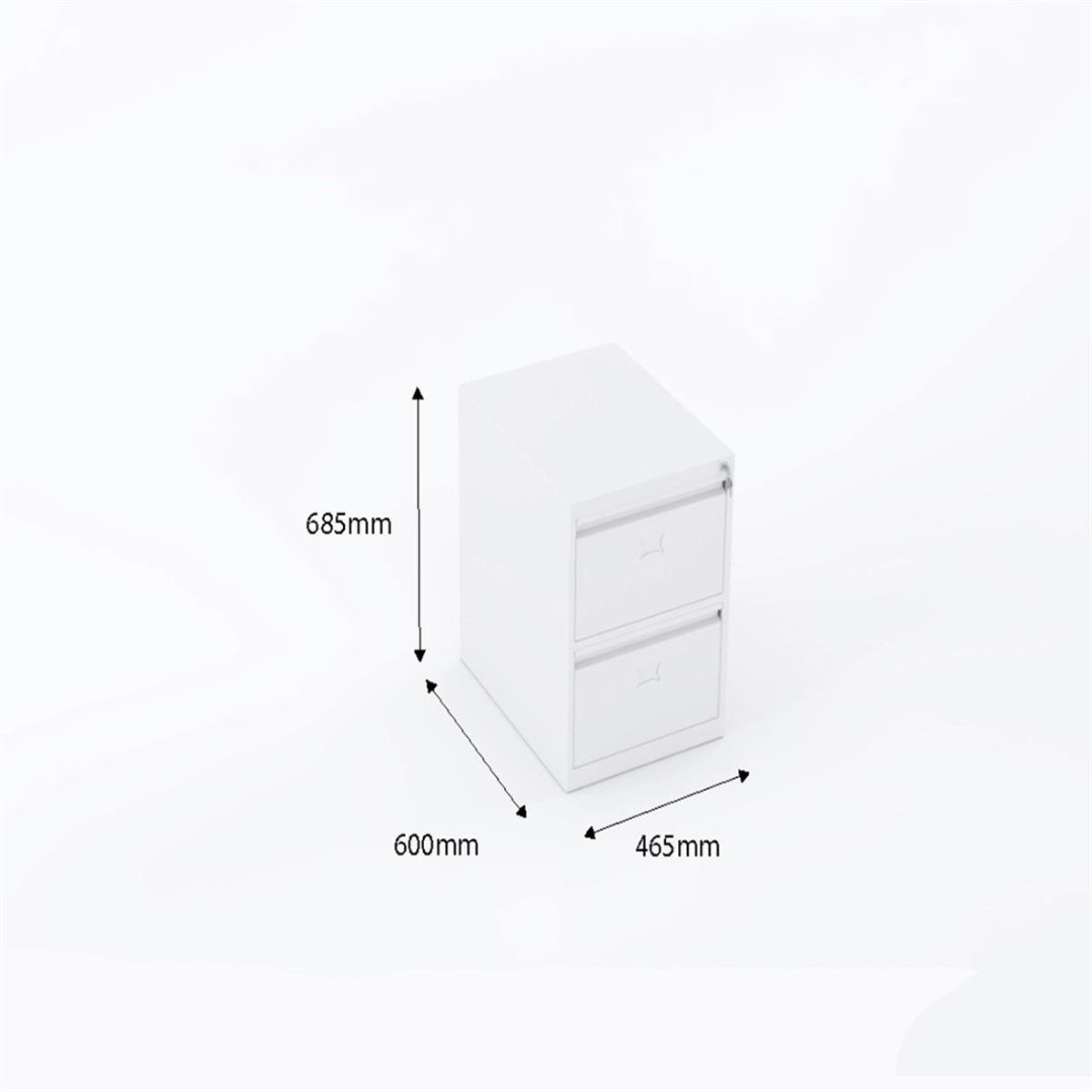 Usta Çelik 2 Çekmeceli Klasör Dolabı 60X47X69 U-Kar02 küçük görsel