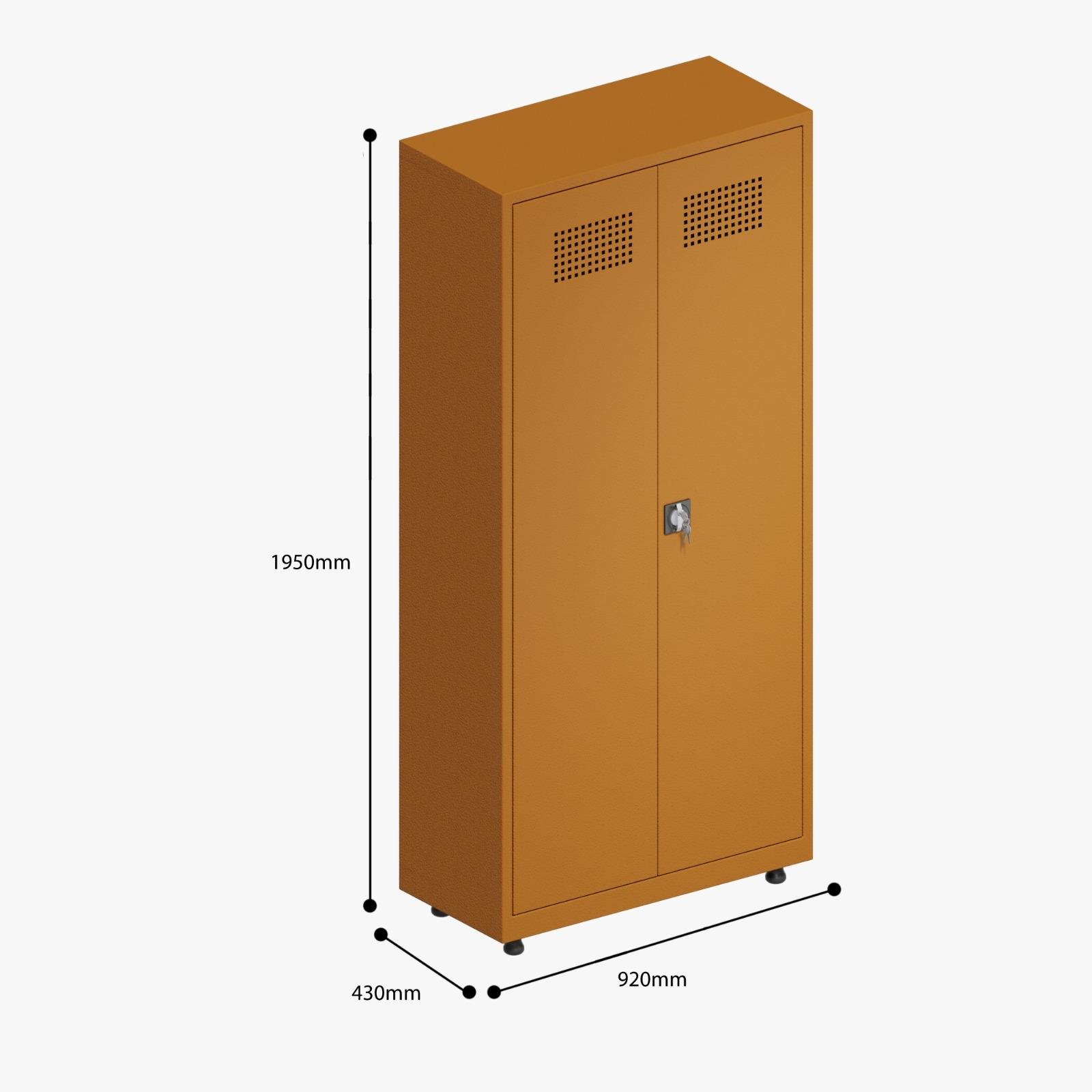 Usta Çelik Kimyasal Koruyucu Malzeme Dolabı 92X48X200 U-Kmy küçük görsel