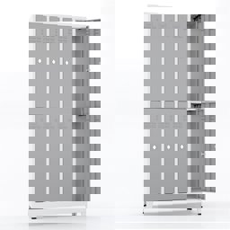 Usta Çelik Giyinme Dolabı Metal Dar Tip 8 Yarım Kapılı 119X40X198 U-S08 küçük görsel