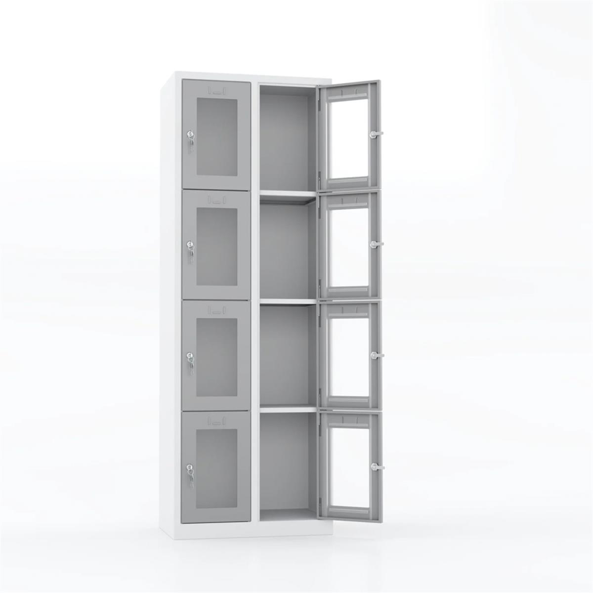 Usta Çelik Emanet Dolabı Pleksi Kapılı 8 Gözlü 67X40X195 U-Gz08-P küçük görsel