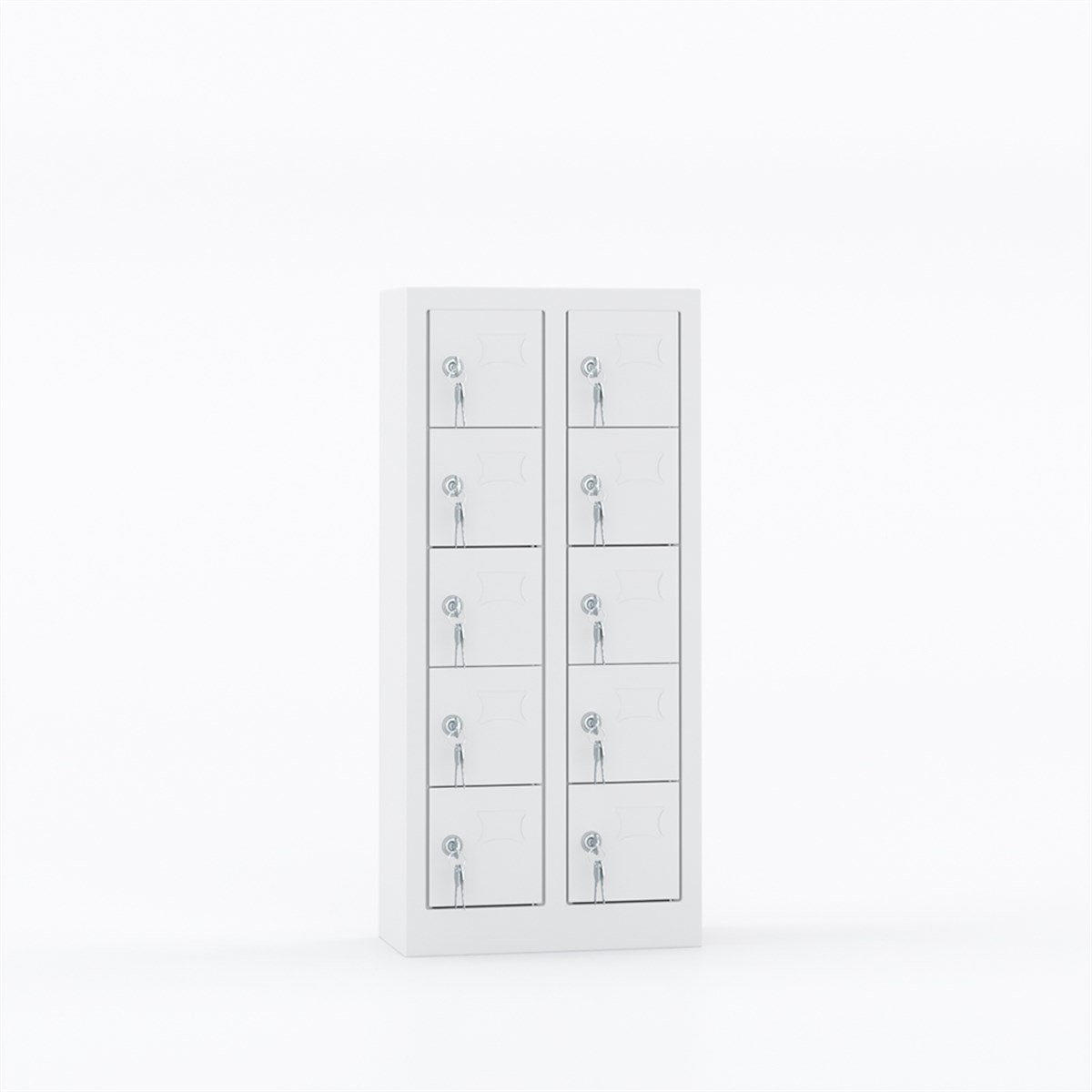 Usta Çelik Cep Telefonu Dolabı Metal 10 Gözlü 42X20X92 U-C01 görseli