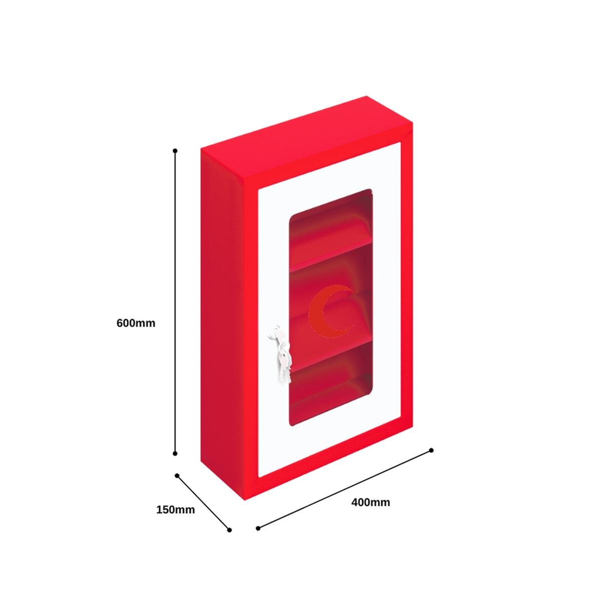 Usta Çelik Ecza Dolabı 60x15x40 U-ecz02 küçük görsel