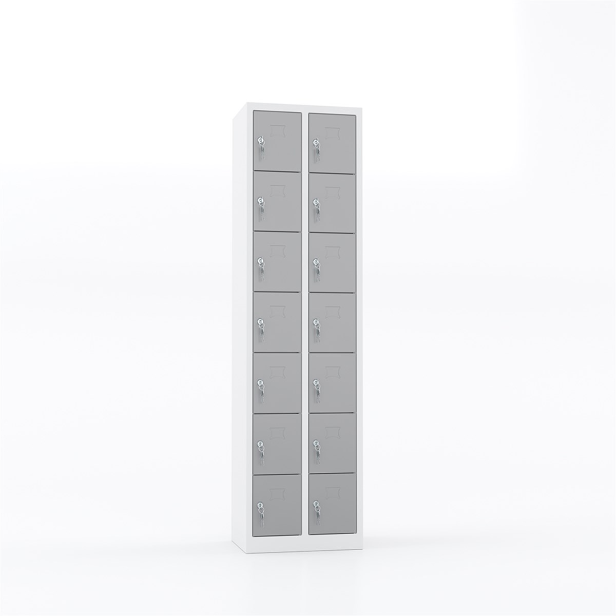 Usta Çelik Emanet Dolabı Metal 14 Gözlü 56X40X182 U-Gz014 küçük görsel