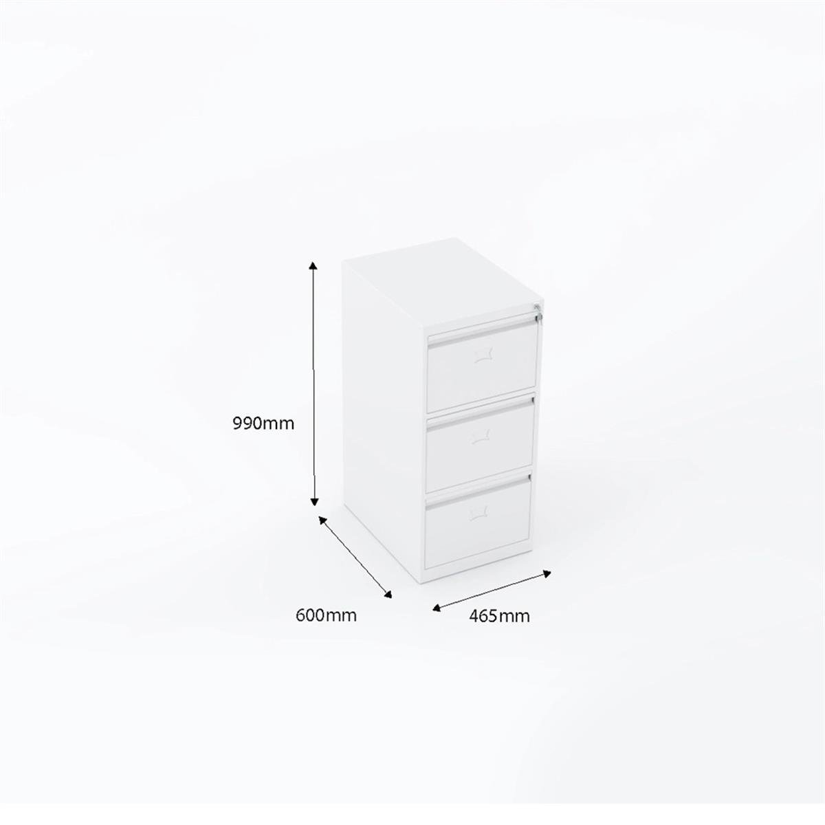 Usta Çelik 3 Çekmeceli Klasör Dolabı 47X60X99 U-Kar03 küçük görsel