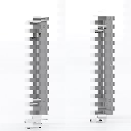 Usta Çelik Giyinme Dolabı Metal Ortadan Ayraçlı 1 Kapılı 41X40X185 U-S01Tk küçük görsel