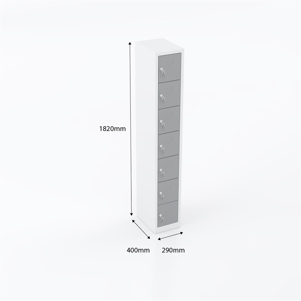 Usta Çelik Emanet Dolabı Metal 7 Gözlü 29x40x182 U-gz07 küçük görsel