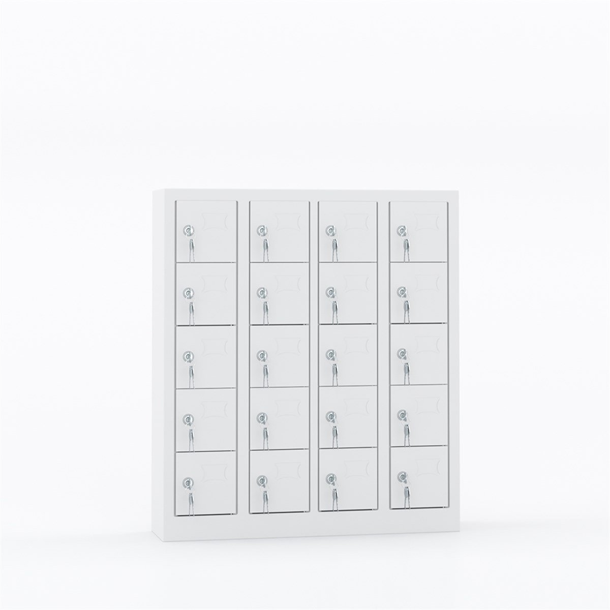 Usta Çelik Cep Telefonu Dolabı Metal 20 Gözlü 81X20X92 U-C02 görseli