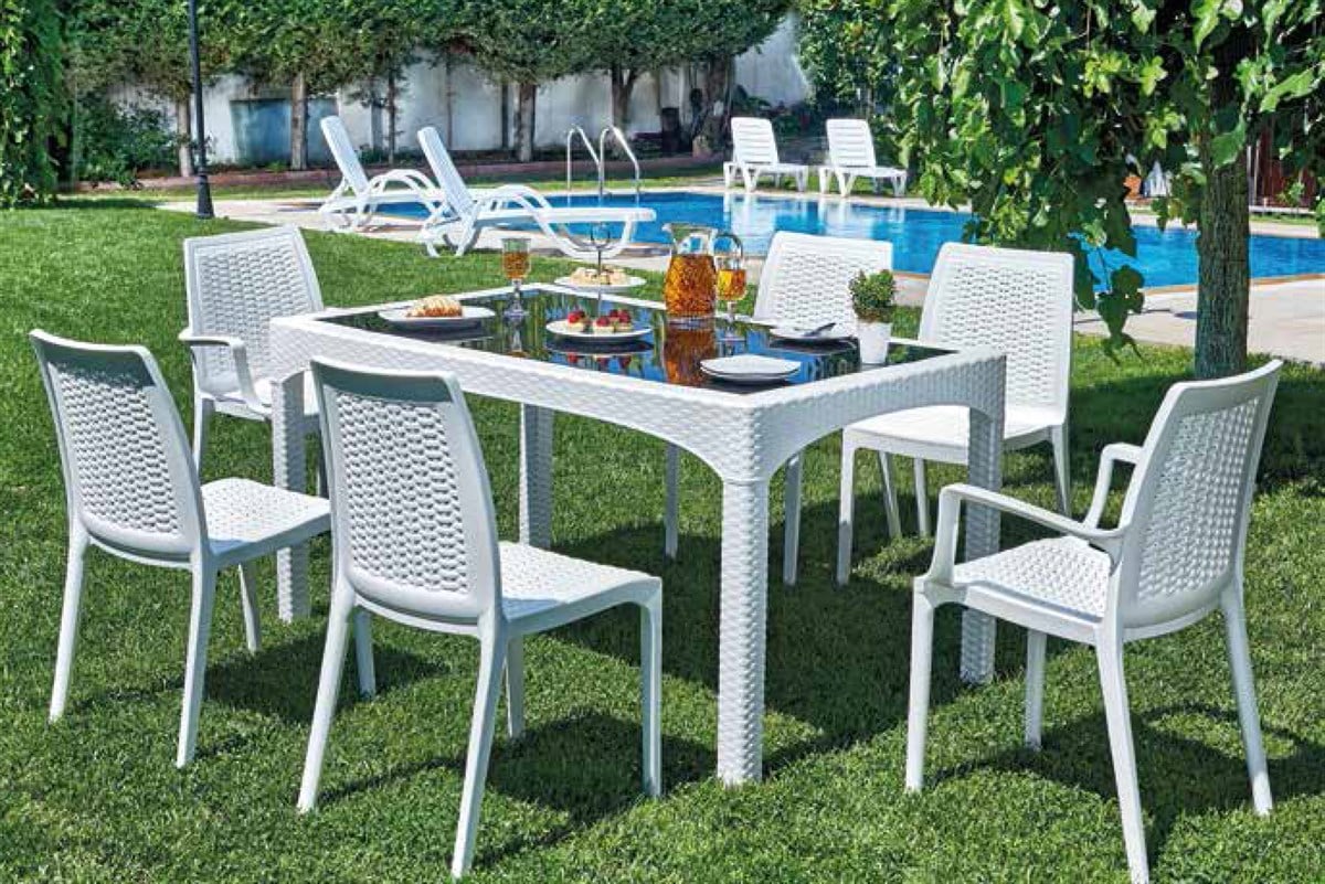 Brezza 2523 Rattan Sandalye Çöl Grisi küçük görsel