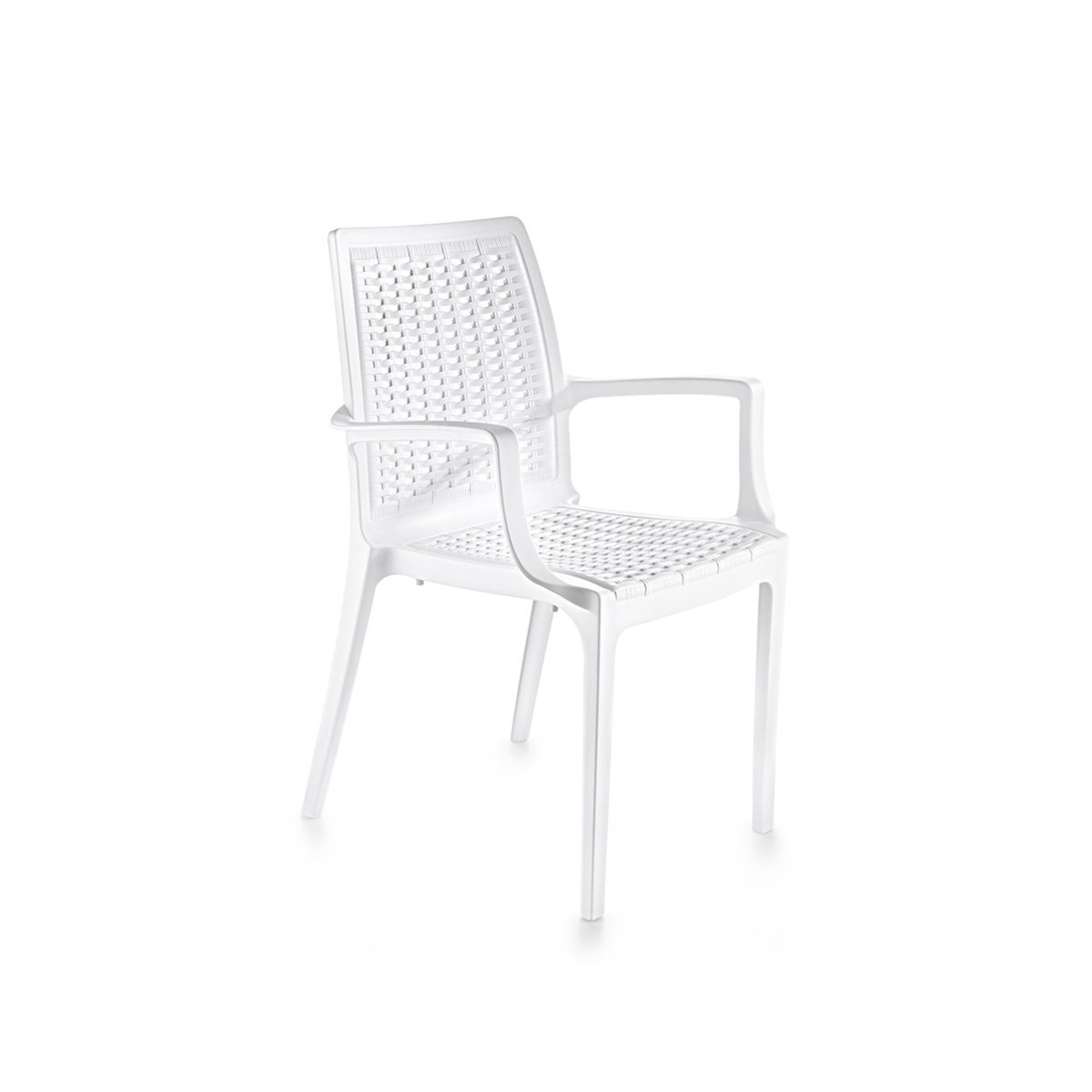 Brezza 2524 Rattan Koltuk Beyaz görseli